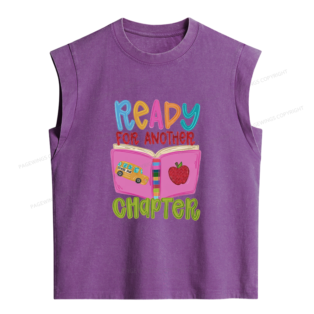 Pagewings Ready For Another Chapter Women's Washed Tank Top