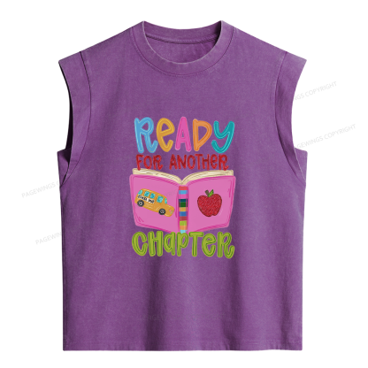 Pagewings Ready For Another Chapter Women's Washed Tank Top