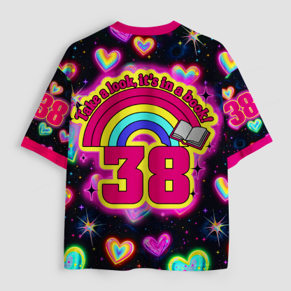 Pagewings Take A Look It's In A Book Unisex Mesh Jersey