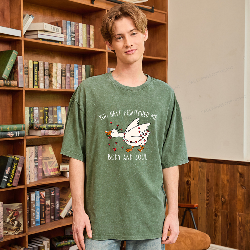 Pagewings You Have Bewitched Me Body And Soul Unisex Washed T-shirt