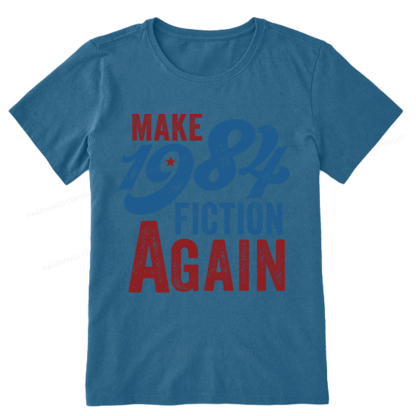 Pagewing Make 1984 Fiction Again Solid and Distressed Unisex Classic T-shirt