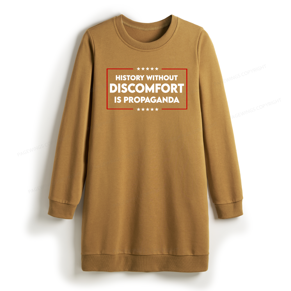 Pagewings History Without Discomfort Is Propaganda Sweatshirt Dress