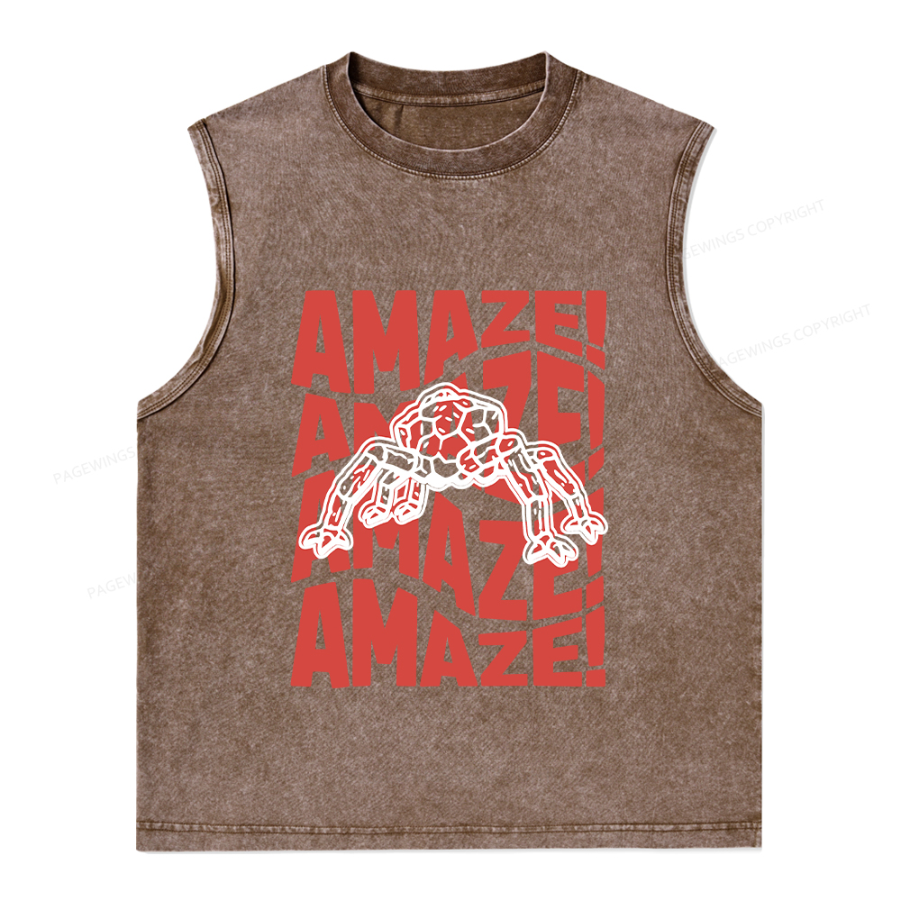 Pagewings Amaze Space Unisex Washed Tank Top