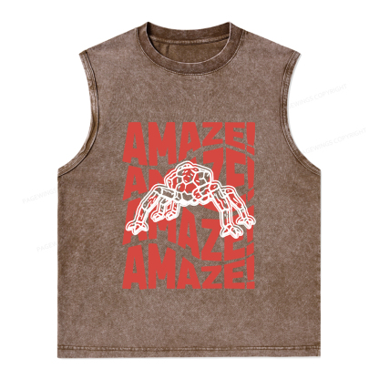 Pagewings Amaze Space Unisex Washed Tank Top