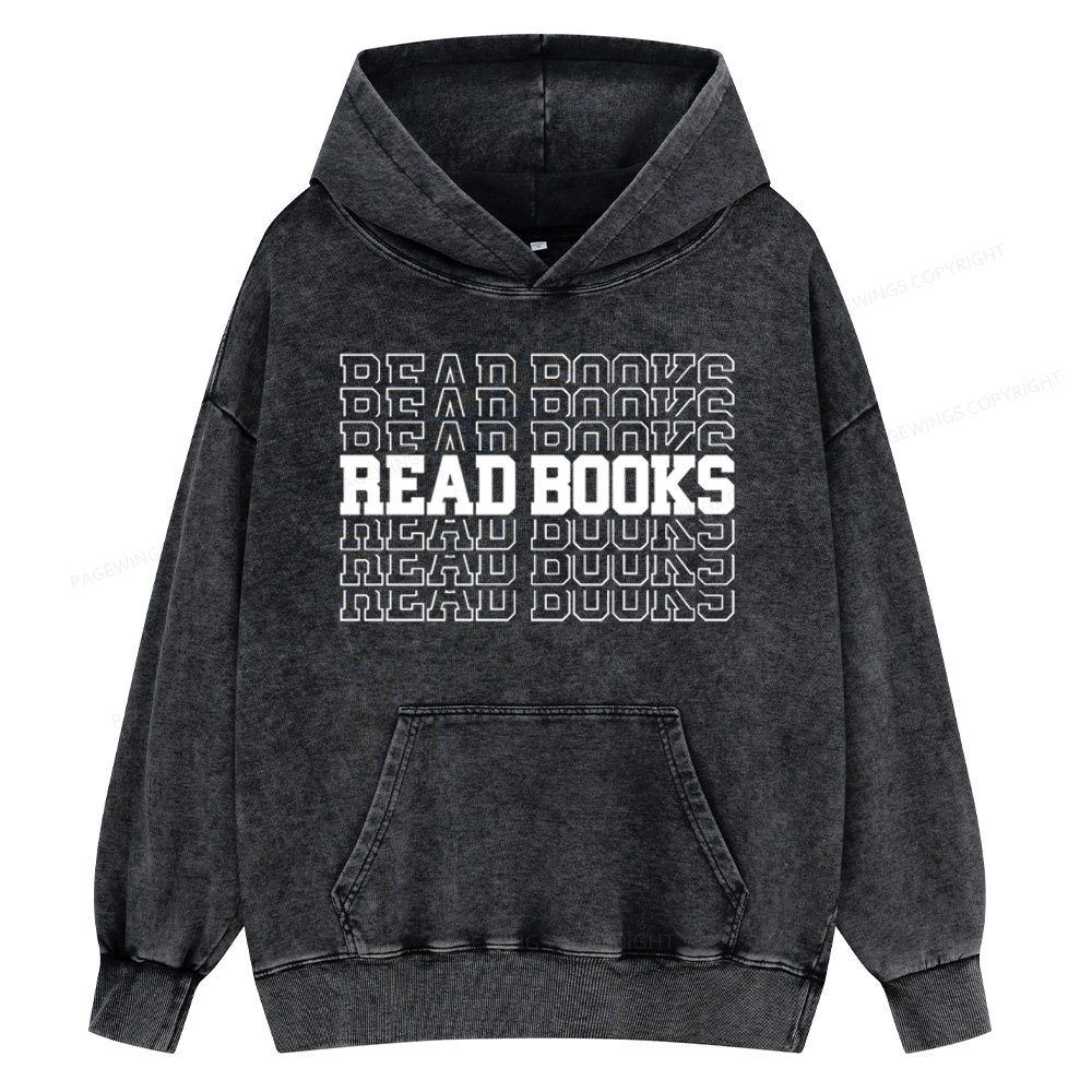 Pagewings Week and Library  Unisex Washed Hood