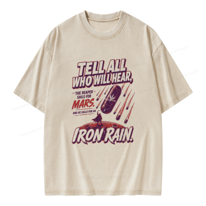 Pagewings Sci Fi Bookish Unisex Washed T-shirt
