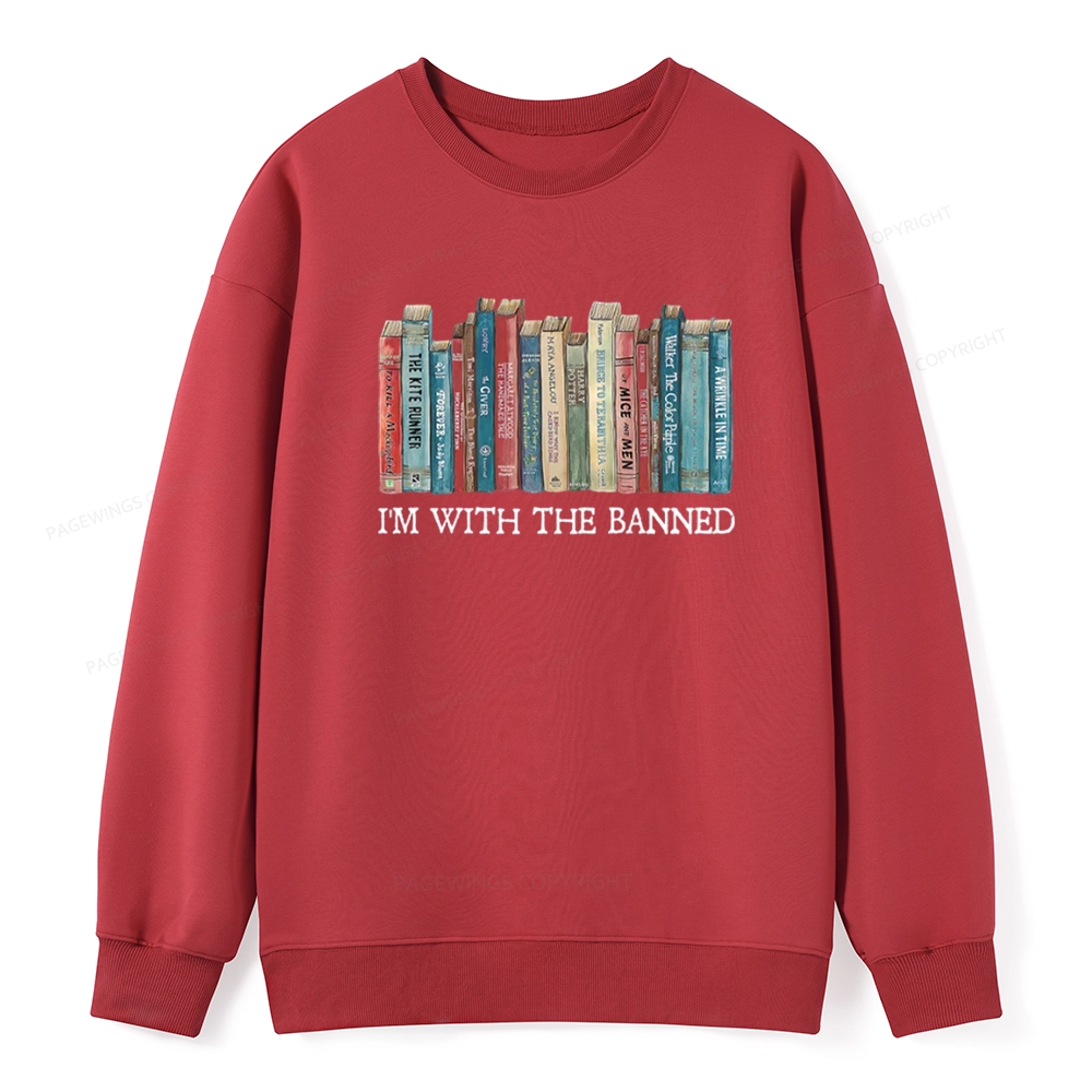 Pagewings I'm With The Banned Unisex Classic Sweatshirt