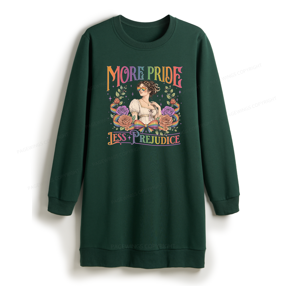 Pagewings More Pride Less Prejudice Sweatshirt Dress