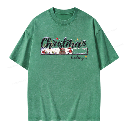 Pagewings Christmas Countdown Unisex Washed T-shirt