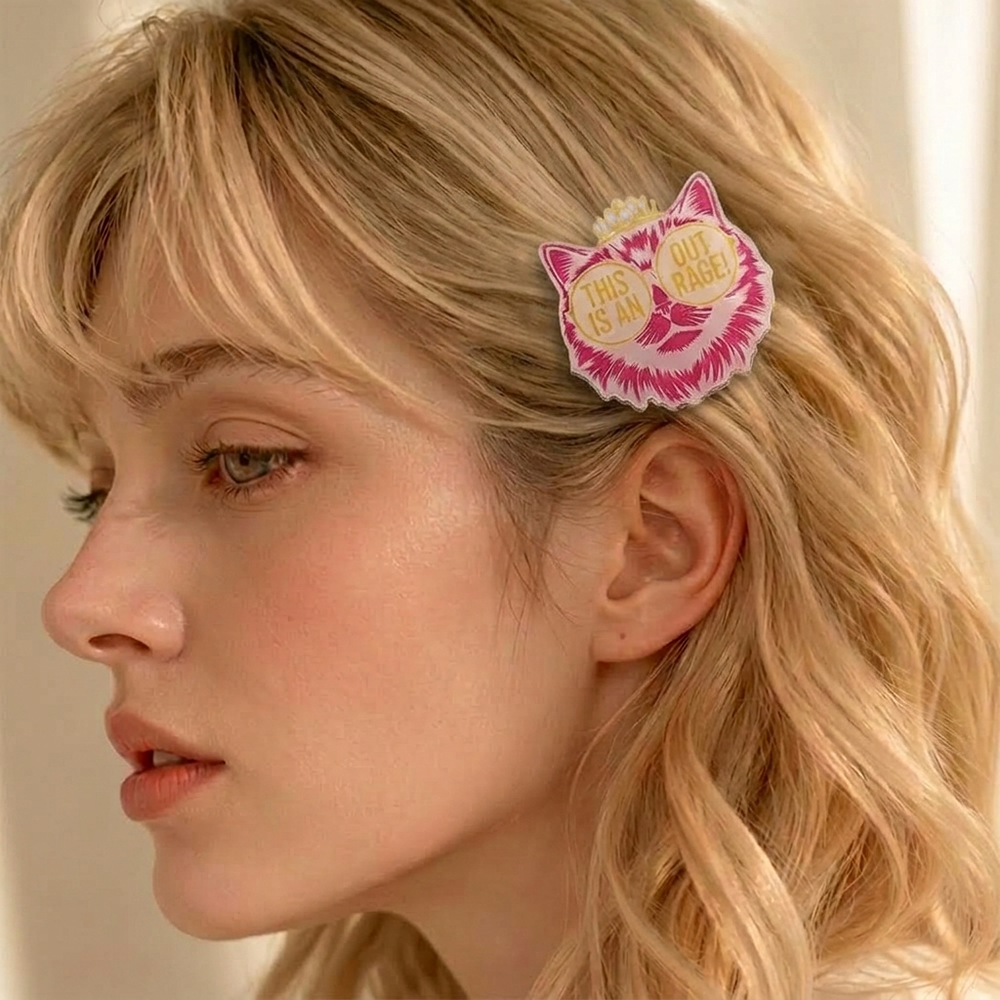 Pagewings Sci fi Lover Acrylic Hair Clip