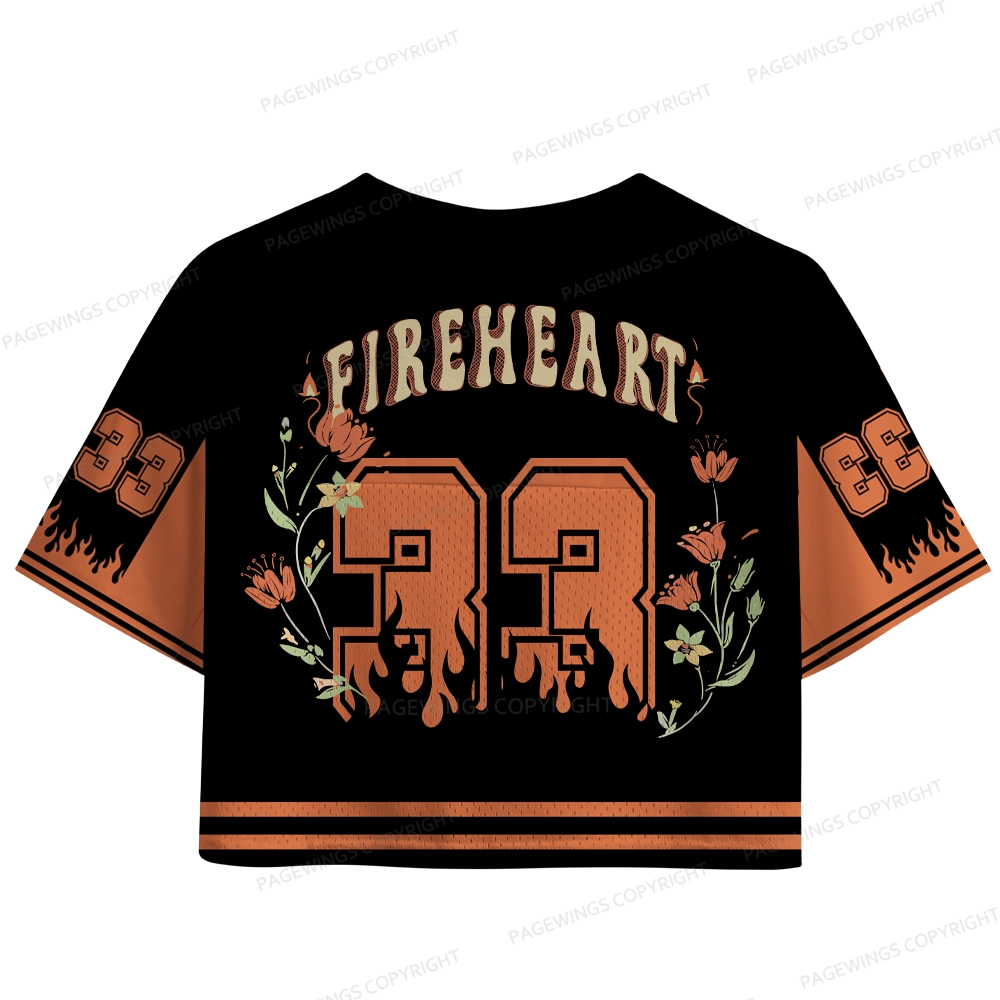 Pagewings Fireheart Women's Crop Mesh Jersey