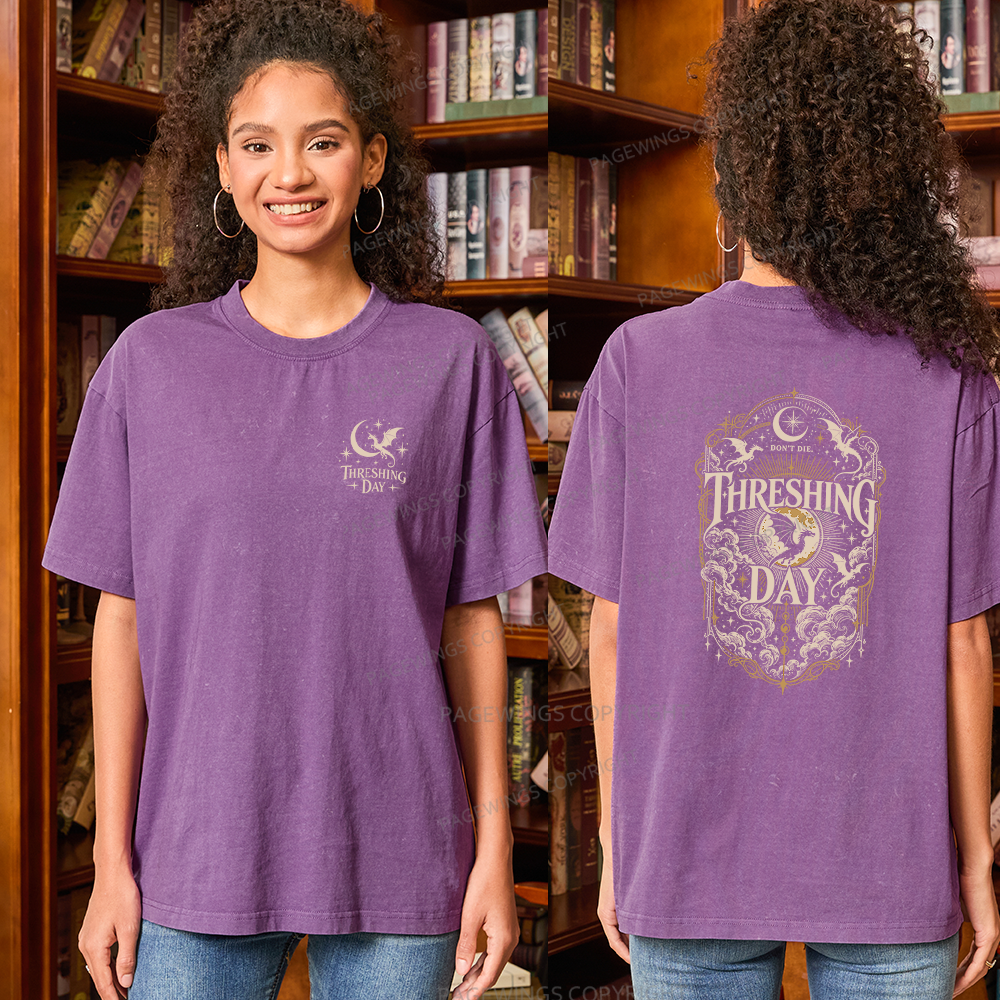 Pagewings Fantasy Book Lover Unisex Washed T-shirt