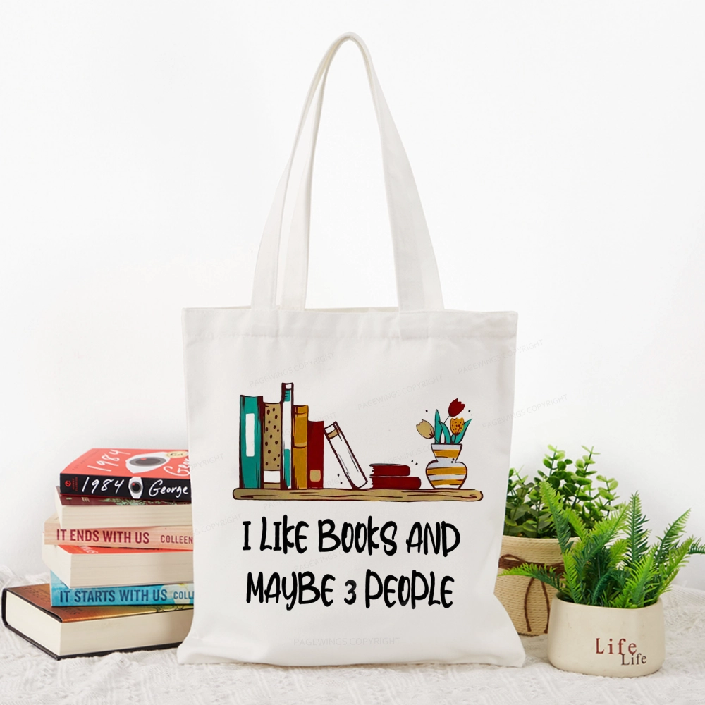 Pagewings  I Like Books World Tote Bag