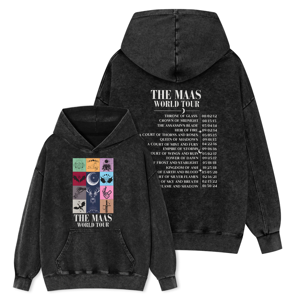 Pagewings World Tour Unisex Washed Hoodie