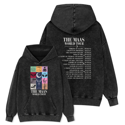 Pagewings World Tour Unisex Washed Hoodie