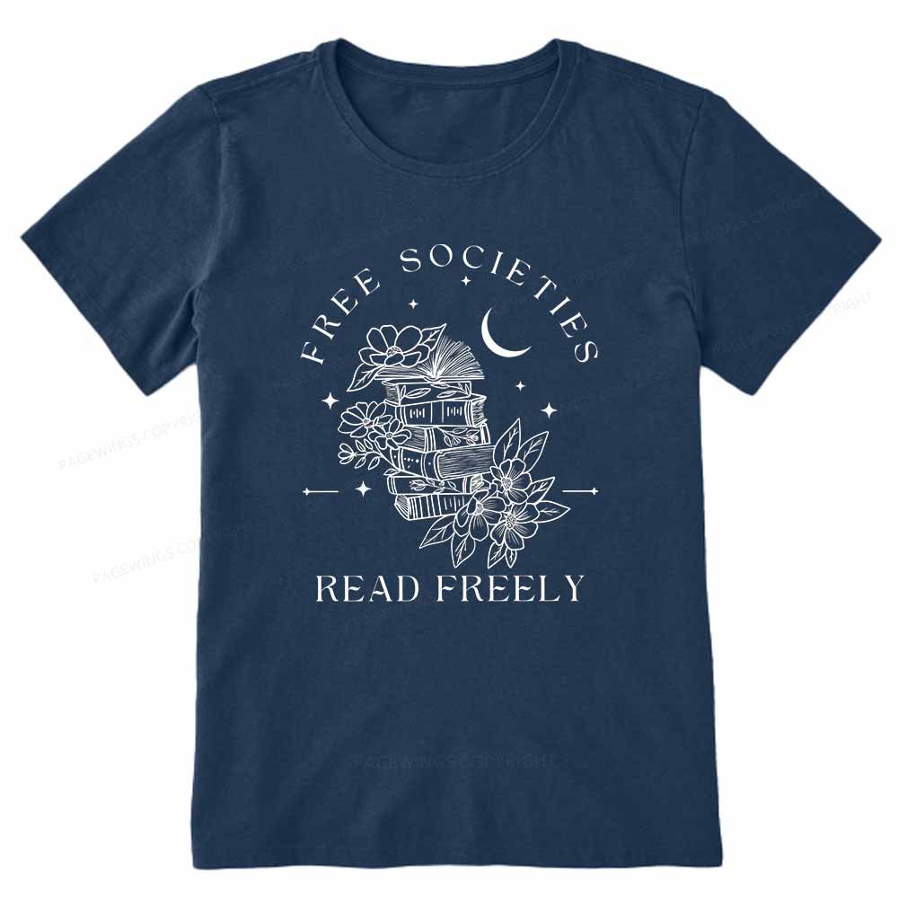 Pagewings Free Societies Read Freely Comfort Colors Shirt Unisex Classic T-shirt