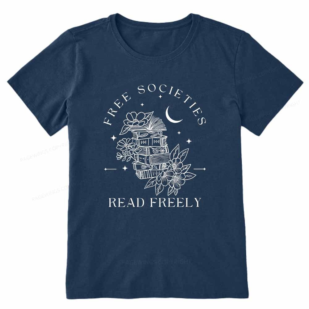 Pagewings Free Societies Read Freely Comfort Colors Shirt Unisex Classic T-shirt
