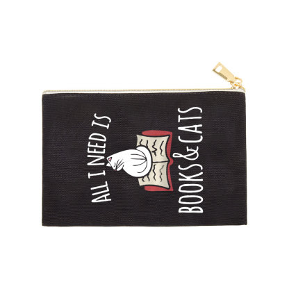 Pagewings All I Need Is Book & Cat Pouch