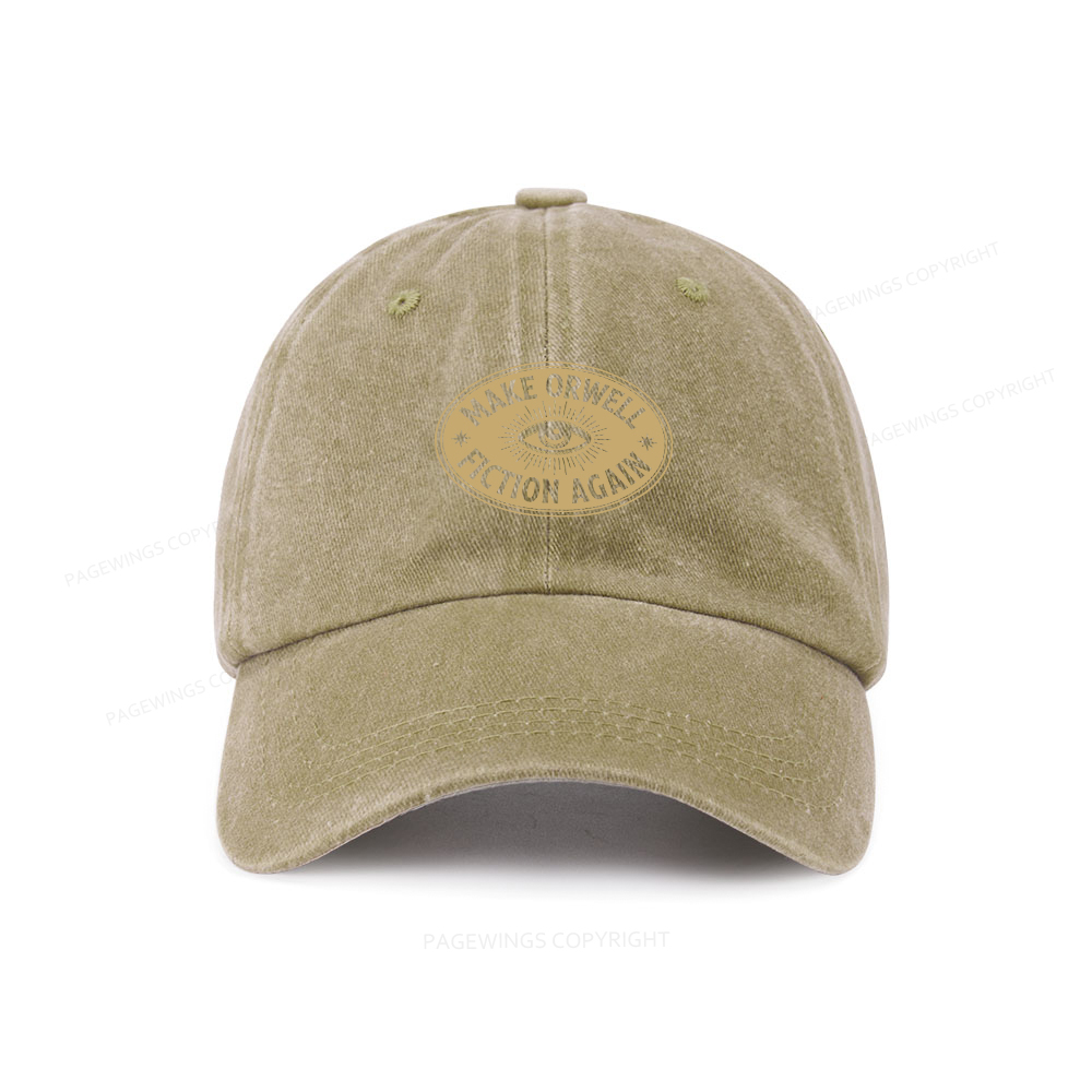 Pagewings Make Orwell Fiction Again Washed Cap