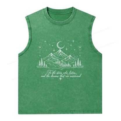 Pagewings Fantasy Bookish Unisex Washed T-shirt Unisex Washed Tank Top