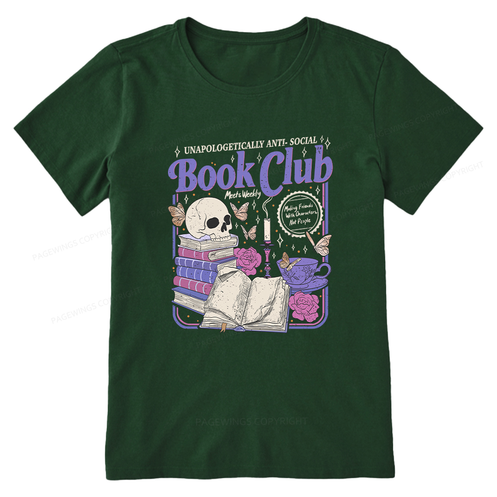 Pagewings Anti Social Book Club Unisex Classic T-shirt
