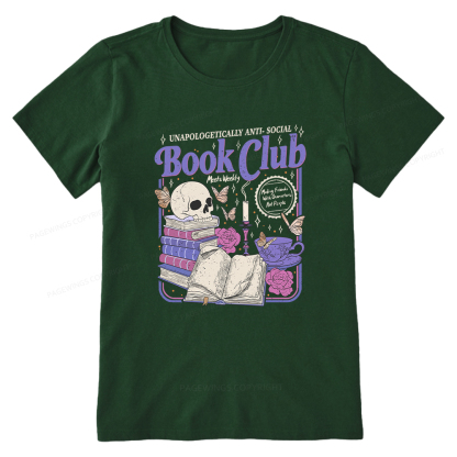 Pagewings Anti Social Book Club Unisex Classic T-shirt
