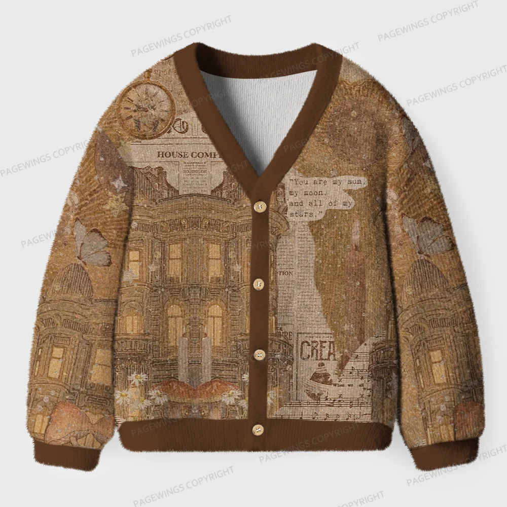 Pagewings House Complete Unisex Ugly Cardigan Sweaters
