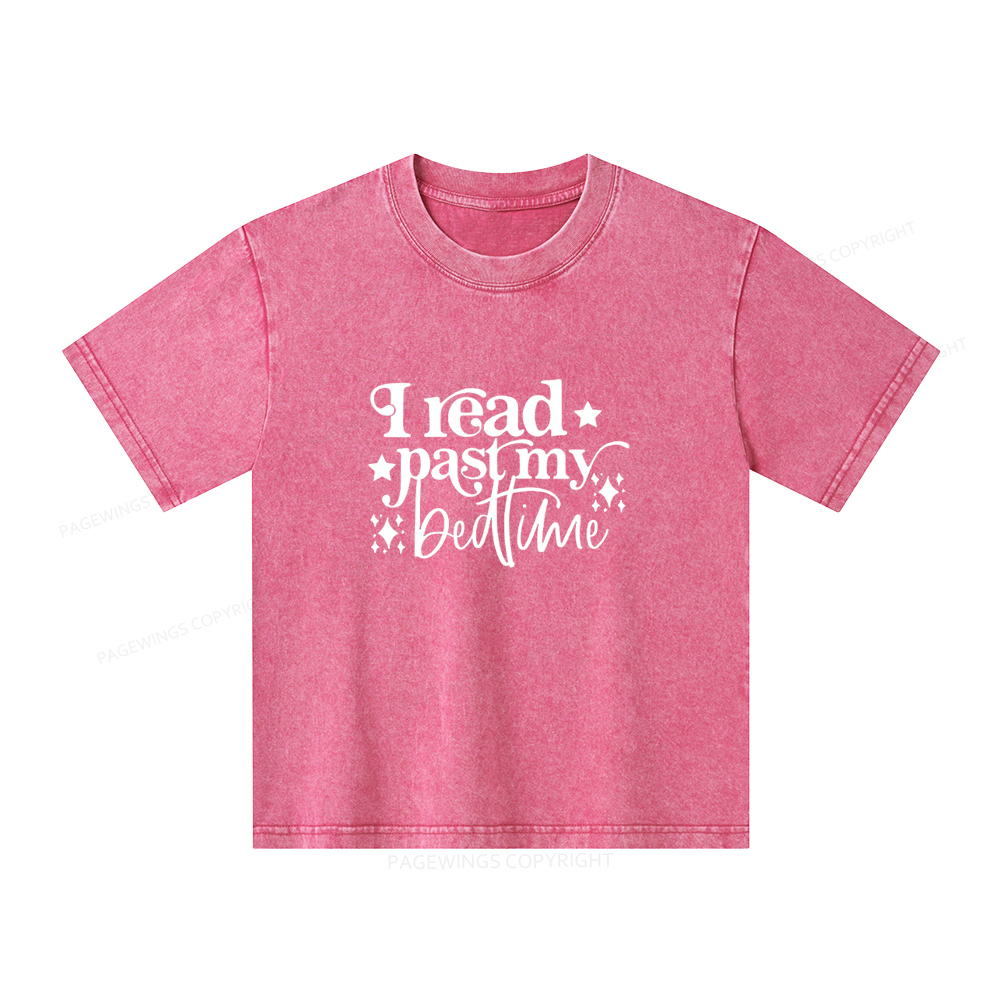 Pagewings I Read Past My Bedtime Unisex Tee Unisex Kids Washed T-shirt