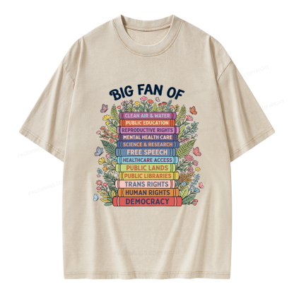 Pagewings Progressive Book Unisex Washed T-shirt