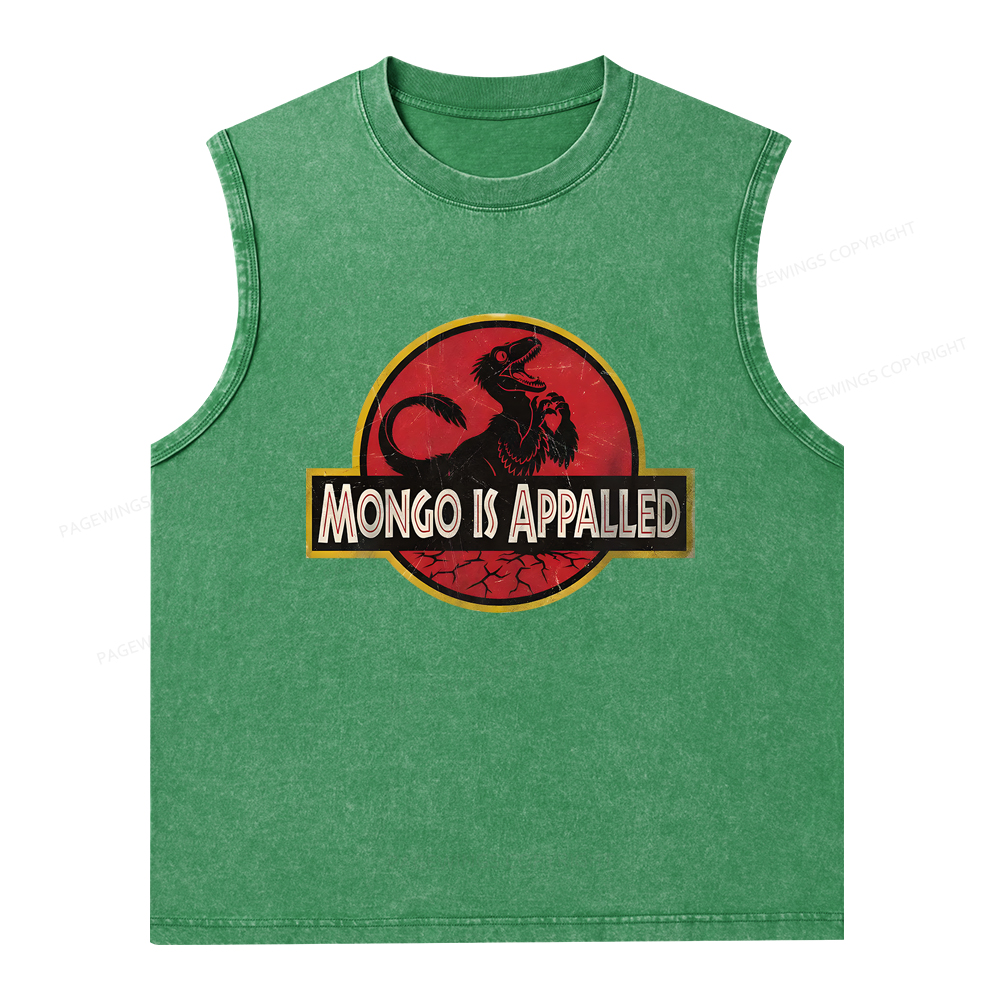 Pagewings Mongo Is Appalled Unisex Washed Tank Top