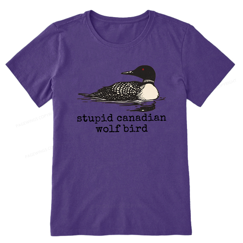 Pagewings Stupid Canadian Wolf Bird Unisex Classic T-shirt
