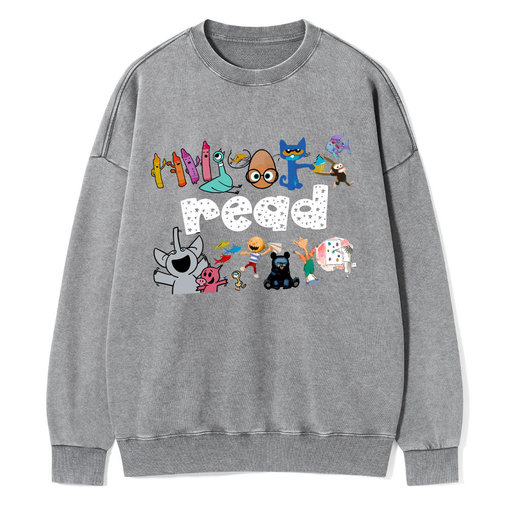 Pagewings Teacher Life Shirt, Teacher Shirt Unisex Washed Sweatshirt