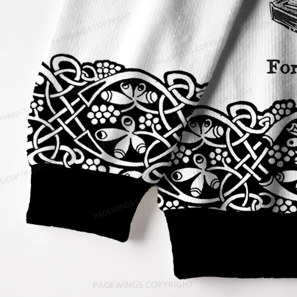 Pagewings Read Banned Books Gain Forbidden Knowledge Unisex Ugly Knit Sweatshirt
