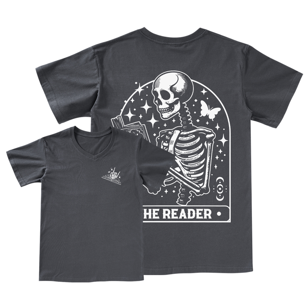 Pagewings The Reader Tarot Card Shirt V-neck T-shirt