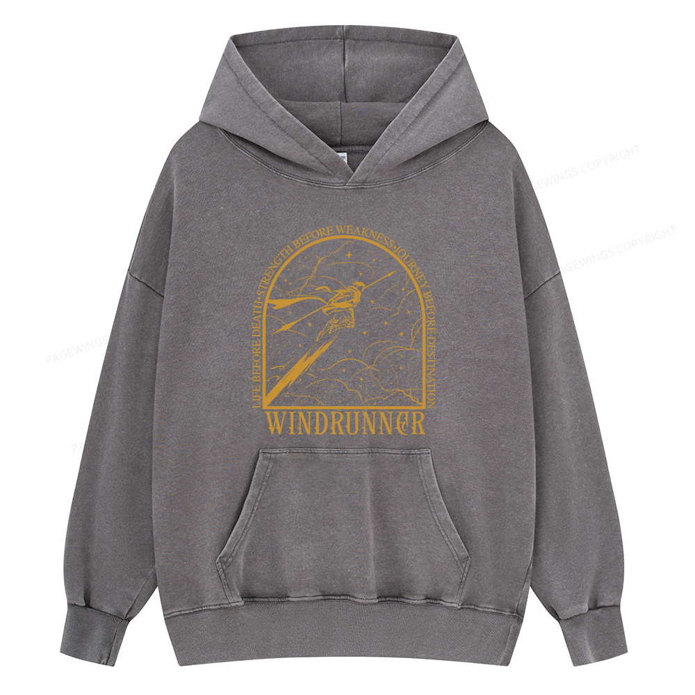 Pagewings Windrunner Unisex Washed Hoodie