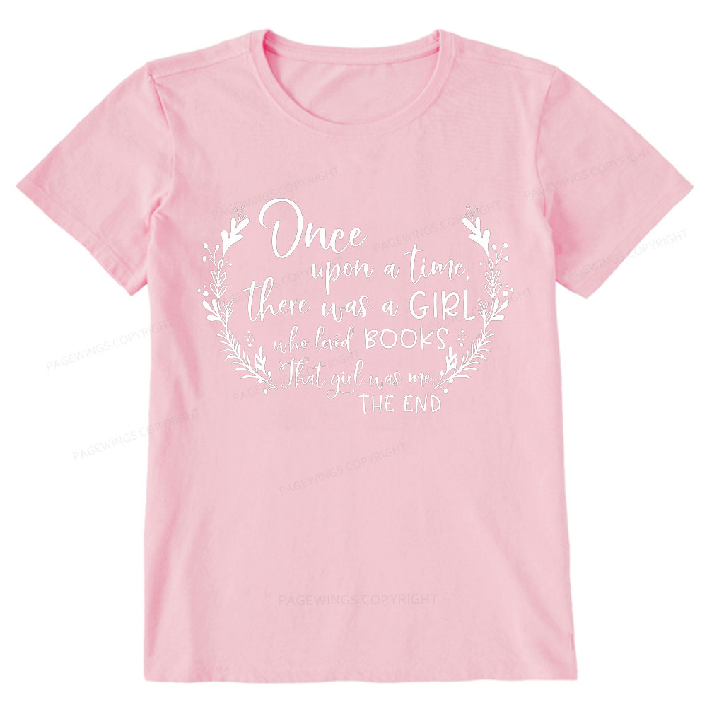 Pagewings There Was A Girl Who Loved Books Unisex Classic T-shirt