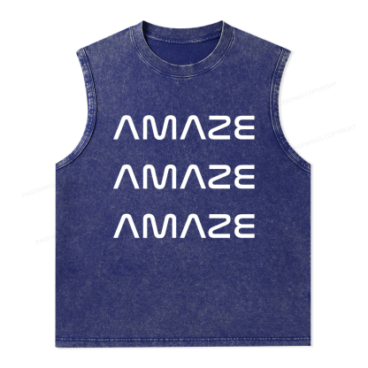 Pagewings Amaze Unisex Washed Tank Top