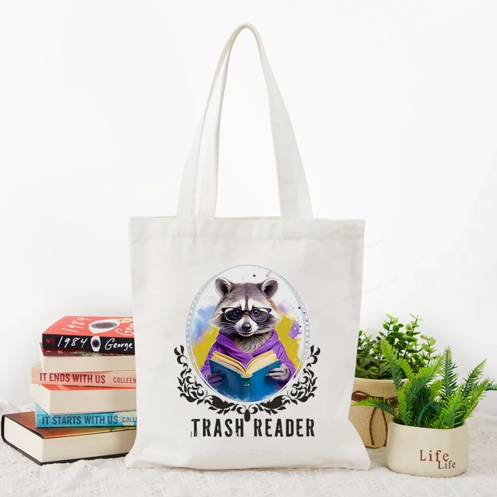 Pagewings Trash Reader Tote Bag