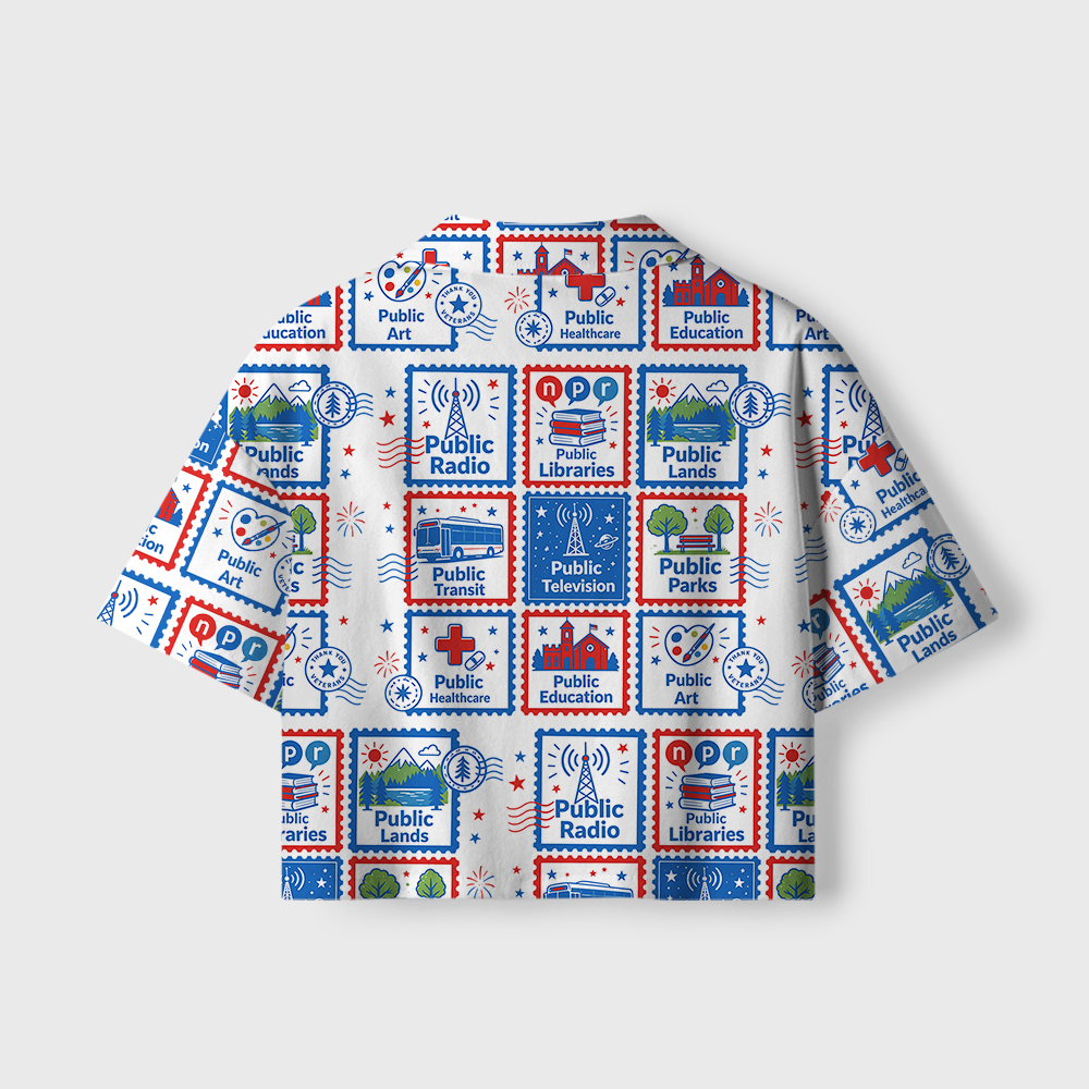 Pagewings Public Libraries Women's Camp Shirt