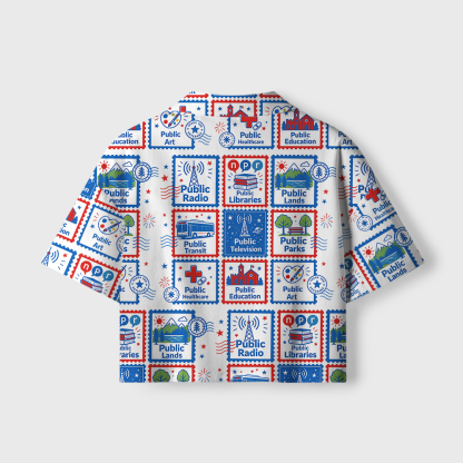 Pagewings Public Libraries Women's Camp Shirt