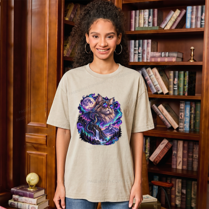 Pagewings Sci Fi Bookish Unisex Washed T-shirt