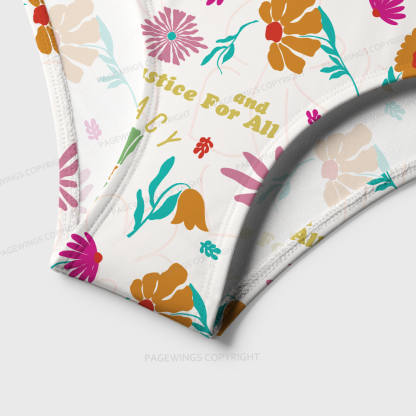 Pagewings Justice Literacy For All One-Piece Swimsuit 