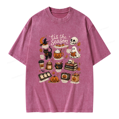Pagewings Tis The Season Unisex Washed T-shirt