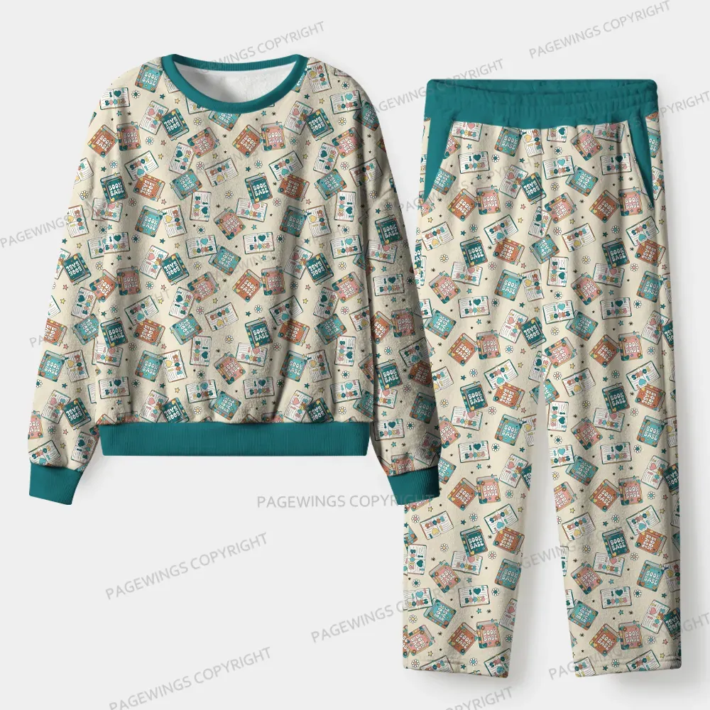 Pagewings Book Babe Unisex Flannel Pajama Set