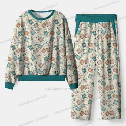 Pagewings Book Babe Unisex Flannel Pajama Set