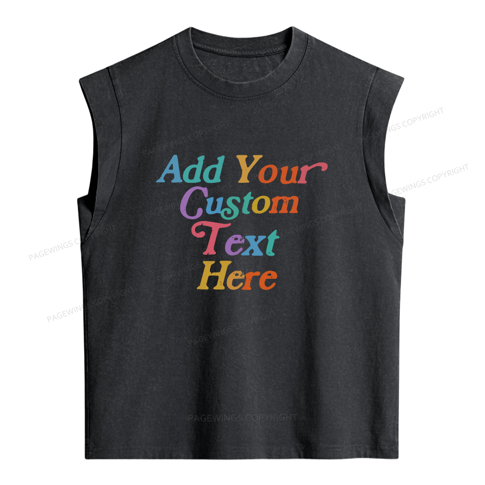 Pagewings Personalized Quotes Women's Washed Tank Top