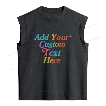Pagewings Personalized Quotes Women's Washed Tank Top