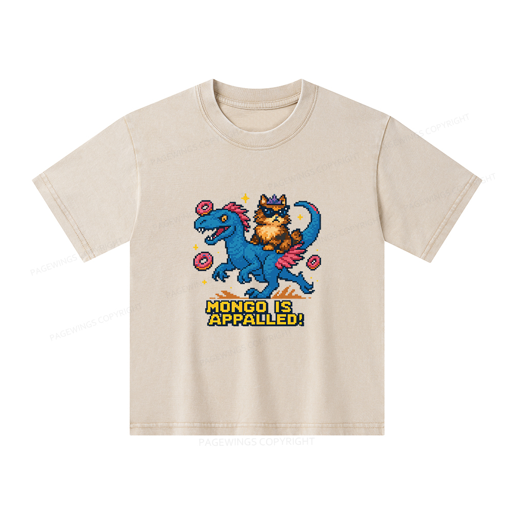 Pagewings Mongo Is Appalled Unisex Kids Washed T-shirt