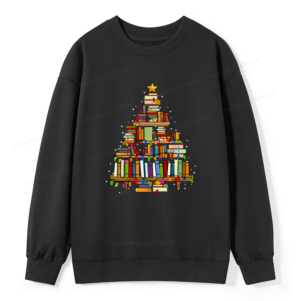 Pagewings Christmas Books Tree Unisex Classic Sweatshirt