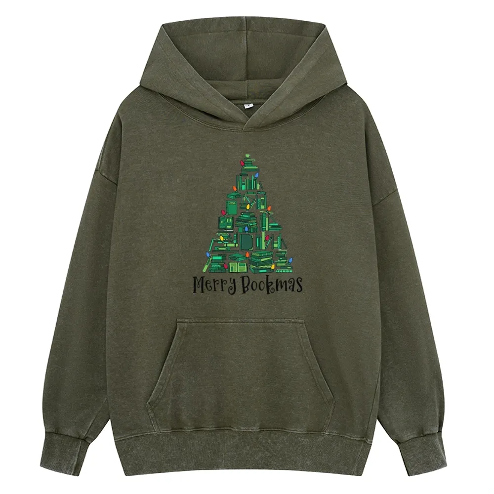 Pagewings Christmas Party Tee Unisex Washed Hoodie